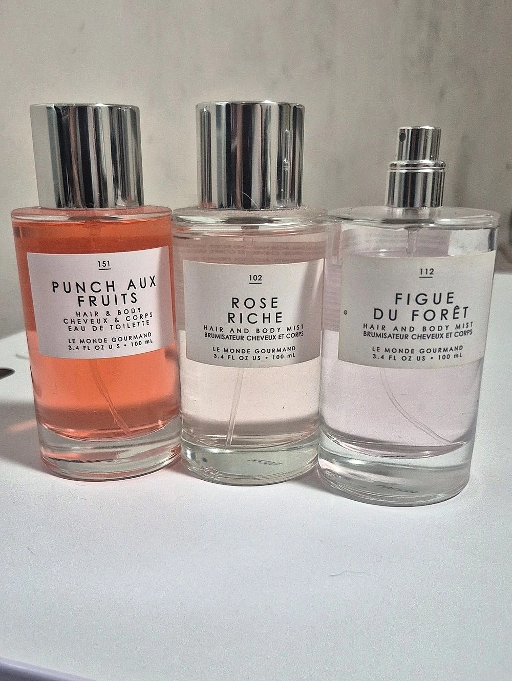 Le Monde Gourmand Hair & Body Mist Trio Pink & Orange